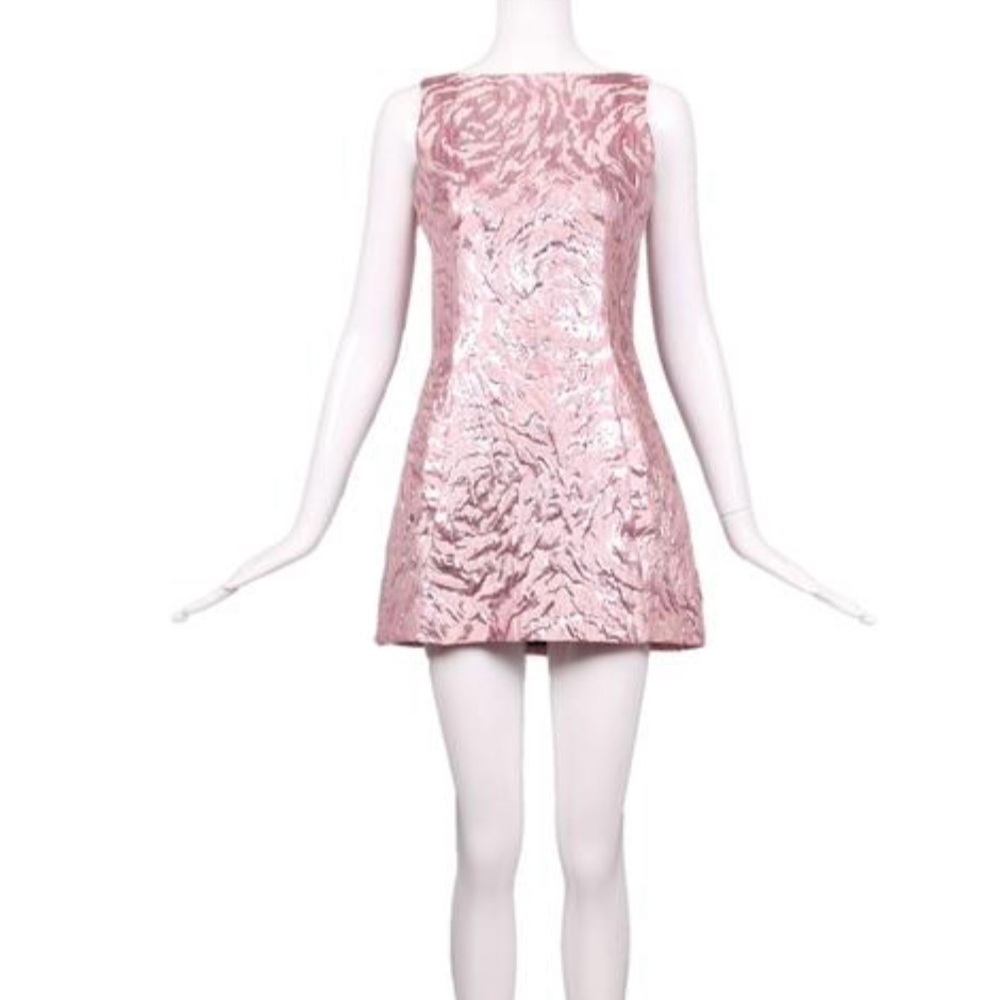 Balenciaga Shimmering Pink Mini Dress